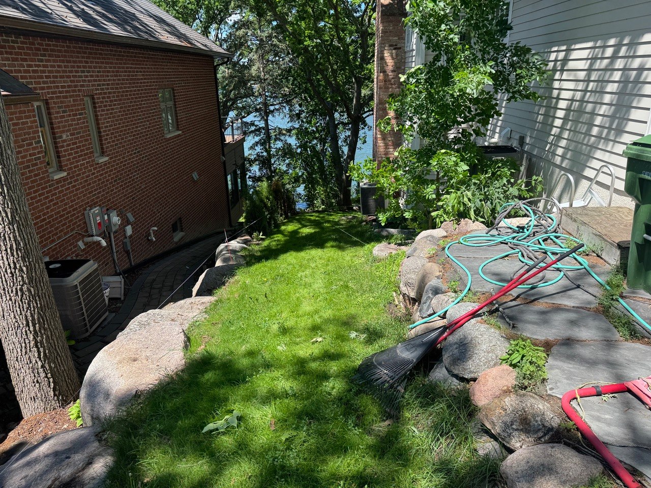 Freshly mowed lawn by One More Yard